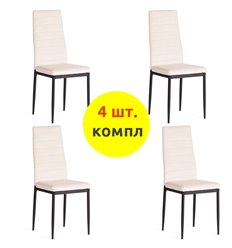 TETCHAIR Easy (mod. 24-1) компл. 4 шт., вельвет светло-бежевый HLR2, ножки черные фото 1