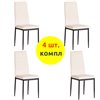 TETCHAIR Easy (mod. 24-1) компл. 4 шт., вельвет светло-бежевый HLR2, ножки черные фото 1