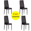 TETCHAIR Easy (mod. 24-1) компл. 4 шт., экокожа черный, ножки черные фото 1