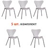 TETCHAIR Jacobsen (mod DC 102-1) компл. 5 шт., пластик серый, ножки черные фото 1