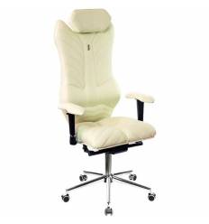 Кресло Kulik-System Monarch для руководителя, ортопедическое, цвет белый