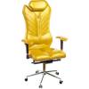 Кресло Kulik-System Monarch для руководителя, ортопедическое, цвет золотой фото 1