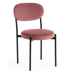 Стул TETCHAIR REVO (mod. 7033) ткань коралловый barkhat 15, ножки черные фото 1