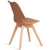 TETCHAIR TULIP (mod. 73-1) компл. 4 шт., пластик/экокожа, бежевый (Latte), ножки дерево фото 5