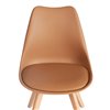 TETCHAIR TULIP (mod. 73-1) компл. 4 шт., пластик/экокожа, бежевый (Latte), ножки дерево фото 8