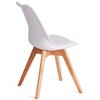 TETCHAIR TULIP (mod. 73-1) пластик/экокожа, белый (White), ножки дерево фото 4