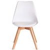 TETCHAIR TULIP (mod. 73-1) компл. 4 шт., пластик/экокожа, белый (White), ножки дерево фото 3