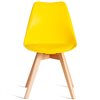 TETCHAIR TULIP (mod. 73-1) пластик/экокожа, желтый (Yellow), ножки дерево фото 2