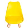 TETCHAIR TULIP (mod. 73-1) пластик/экокожа, желтый (Yellow), ножки дерево фото 7