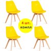 TETCHAIR TULIP (mod. 73-1) компл. 4 шт., пластик/экокожа, желтый (Yellow), ножки дерево фото 1