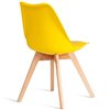 TETCHAIR TULIP (mod. 73-1) компл. 4 шт., пластик/экокожа, желтый (Yellow), ножки дерево фото 5