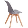 TETCHAIR TULIP (mod. 73-1) пластик/экокожа, серый (Grey), ножки дерево фото 4