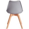 TETCHAIR TULIP (mod. 73-1) пластик/экокожа, серый (Grey), ножки дерево фото 5