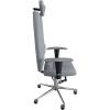 Кресло Kulik System JET для руководителя, ортопедическое, цвет серебрянный фото 3