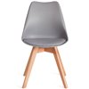 TETCHAIR TULIP (mod. 73-1) компл. 4 шт., пластик/экокожа, серый (Grey), ножки дерево фото 3