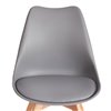 TETCHAIR TULIP (mod. 73-1) компл. 4 шт., пластик/экокожа, серый (Grey), ножки дерево фото 8