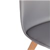 TETCHAIR TULIP (mod. 73-1) компл. 4 шт., пластик/экокожа, серый (Grey), ножки дерево фото 9