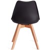 TETCHAIR TULIP (mod. 73-1) пластик/экокожа, черный (Black), ножки дерево фото 5