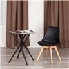 TETCHAIR TULIP (mod. 73-1) пластик/экокожа, черный (Black), ножки дерево фото 6