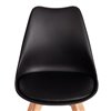 TETCHAIR TULIP (mod. 73-1) пластик/экокожа, черный (Black), ножки дерево фото 7