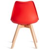 TETCHAIR TULIP (mod. 73-1) пластик/экокожа, красный (Red), ножки дерево фото 5