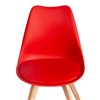 TETCHAIR TULIP (mod. 73-1) пластик/экокожа, красный (Red), ножки дерево фото 7