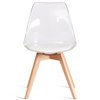 TETCHAIR TULIP (mod. 73-1) компл. 4 шт., пластик/экокожа, прозрачный (Transparent), ножки дерево фото 3