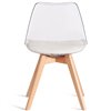 TETCHAIR TULIP (mod. 73-1) компл. 4 шт., пластик/экокожа, прозрачный (Transparent), ножки дерево фото 6