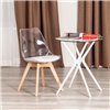 TETCHAIR TULIP (mod. 73-1) компл. 4 шт., пластик/экокожа, прозрачный (Transparent), ножки дерево фото 7