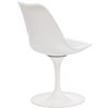 TETCHAIR TULIP FASHION CHAIR (mod.109) пластик/экокожа, белый, основание белое фото 4