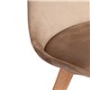 TETCHAIR TULIP SOFT (mod. 053V) компл. 4 шт., вельвет бежевый HLR12, ножки дерево натуральный фото 10