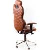 Кресло Kulik-System Grande для руководителя, ортопедическое, цвет коричневый фото 4