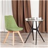 TETCHAIR TULIP SOFT (mod. 053V) ткань зеленый LY1701-7, ножки дерево натуральный фото 6