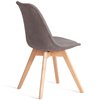 TETCHAIR TULIP SOFT (mod. 053V) ткань серый LY1701-26, ножки дерево натуральный фото 4