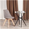 TETCHAIR TULIP SOFT (mod. 053V) компл. 4 шт., ткань серый LY1701-26, ножки дерево натуральный фото 7