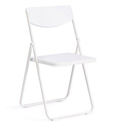 Офисный стул TETCHAIR FOLDER (mod. 3016) складной, пластик белый, ножки белые фото 1