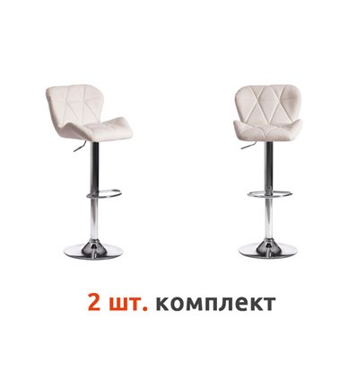 TETCHAIR BIAGGIO (mod. KY717) компл. 2 шт., экокожа белый, основание хром