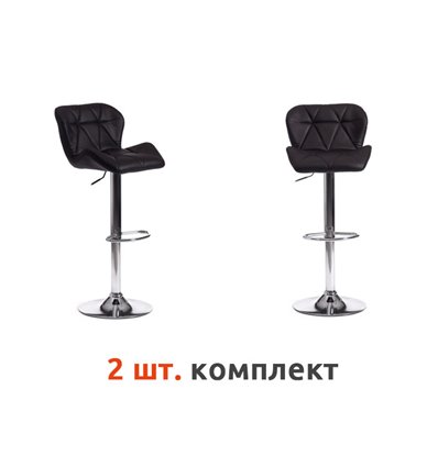 TETCHAIR BIAGGIO (mod. KY717) компл. 2 шт., экокожа черный, основание хром