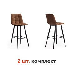 TETCHAIR CHILLY (mod.7095б) компл. 2 шт., ткань коричневый barkhat 12, ножки черные фото 1