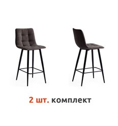 TETCHAIR CHILLY (mod.7095б) компл. 2 шт., ткань темно-серый barkhat 14, ножки черные фото 1