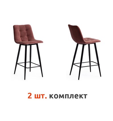 TETCHAIR CHILLY (mod.7095пб) компл. 2 шт., ткань коралловый barkhat 15, ножки черные