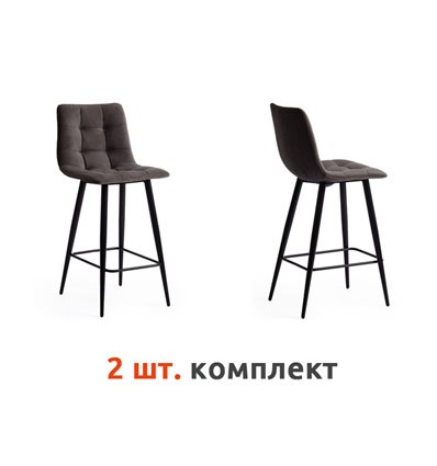 TETCHAIR CHILLY (mod.7095пб) компл. 2 шт., ткань темно-серый barkhat 14, ножки черные