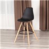 TETCHAIR Cindy Bar Chair (mod. 80-1) пластик черные, ножки дерево натуральный фото 6