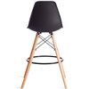 TETCHAIR Cindy Bar Chair (mod. 80-1) компл. 4 шт., пластик черные, ножки дерево натуральный фото 6