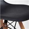 TETCHAIR Cindy Bar Chair (mod. 80-1) компл. 4 шт., пластик черные, ножки дерево натуральный фото 12