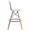 TETCHAIR Cindy Bar Chair (mod. 80-1) пластик белый, ножки дерево натуральный фото 3