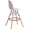 TETCHAIR Cindy Bar Chair (mod. 80-1) пластик белый, ножки дерево натуральный фото 4