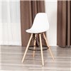 TETCHAIR Cindy Bar Chair (mod. 80-1) пластик белый, ножки дерево натуральный фото 6