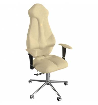 Кресло Kulik System Imperial для руководителя, ортопедическое, цвет кремовый