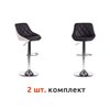 TETCHAIR MESSY (mod. KY704C) компл. 2 шт., экокожа, черный/белый, основание хром фото 1